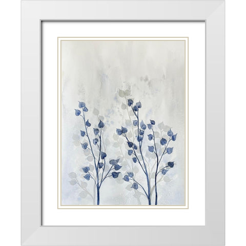 Sprouting Joy 1 White Modern Wood Framed Art Print with Double Matting by Charest, Doris