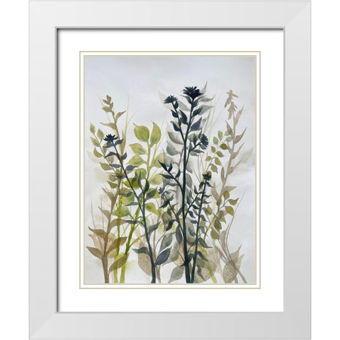 Reaching Heights 1 White Modern Wood Framed Art Print with Double Matting by Charest, Doris