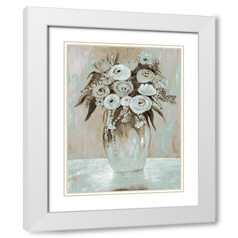 Waiting Beauty 2 White Modern Wood Framed Art Print with Double Matting by Charest, Doris