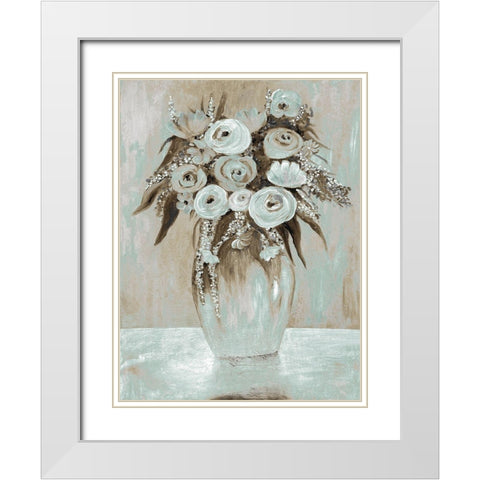 Waiting Beauty 2 White Modern Wood Framed Art Print with Double Matting by Charest, Doris