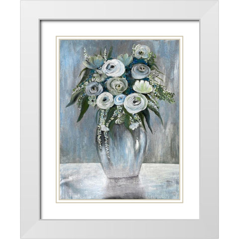 Waiting Beauty 1 White Modern Wood Framed Art Print with Double Matting by Charest, Doris