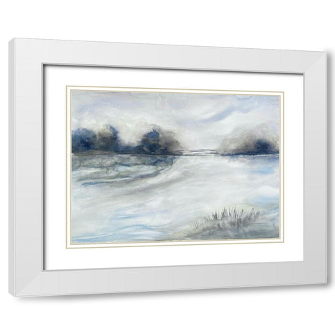 Morning Storms 1 White Modern Wood Framed Art Print with Double Matting by Charest, Doris