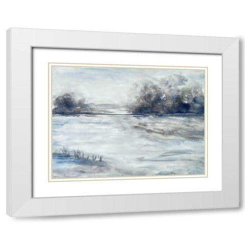 Morning Storms 2 White Modern Wood Framed Art Print with Double Matting by Charest, Doris