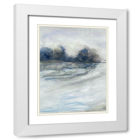 Gloomy Storms 1 White Modern Wood Framed Art Print with Double Matting by Charest, Doris