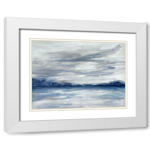 Gloomy Storms 2 White Modern Wood Framed Art Print with Double Matting by Charest, Doris