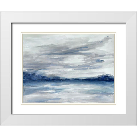 Gloomy Storms 2 White Modern Wood Framed Art Print with Double Matting by Charest, Doris