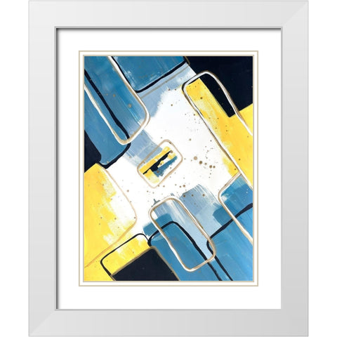 Absentminded Emotion 1 White Modern Wood Framed Art Print with Double Matting by Charest, Doris