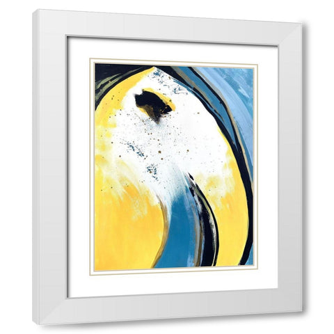Absentminded Emotion 2 White Modern Wood Framed Art Print with Double Matting by Charest, Doris