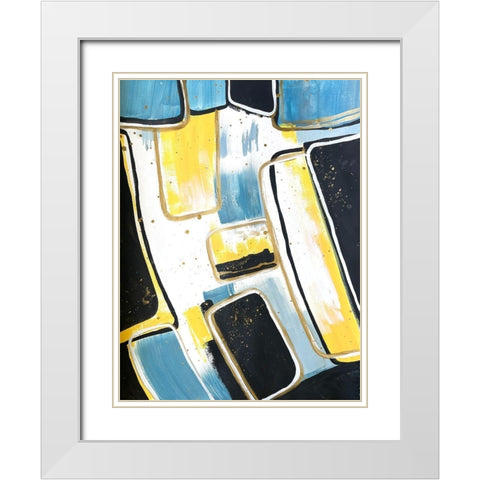Absentminded Emotion 4 White Modern Wood Framed Art Print with Double Matting by Charest, Doris