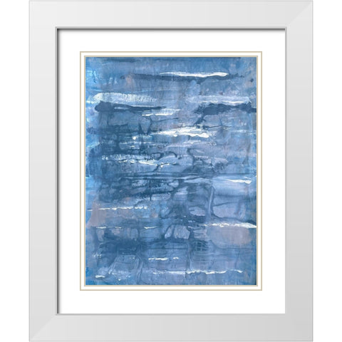 Frantic Significance 1 White Modern Wood Framed Art Print with Double Matting by Charest, Doris
