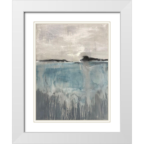 Distant Sentiment 1 White Modern Wood Framed Art Print with Double Matting by Charest, Doris