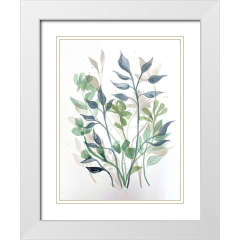 Desired Purpose 1 White Modern Wood Framed Art Print with Double Matting by Charest, Doris