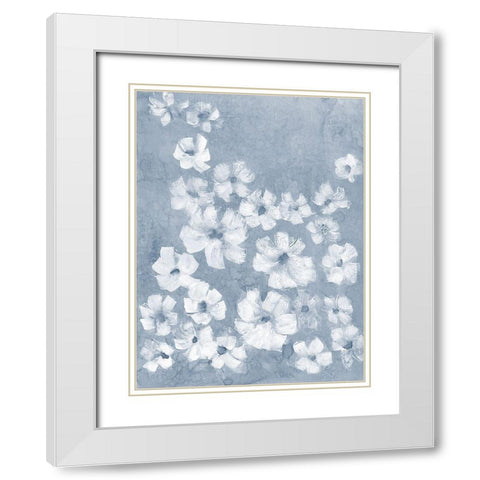 Flowing Dimension 1 White Modern Wood Framed Art Print with Double Matting by Charest, Doris