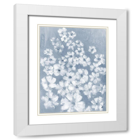 Flowing Dimension 2 White Modern Wood Framed Art Print with Double Matting by Charest, Doris