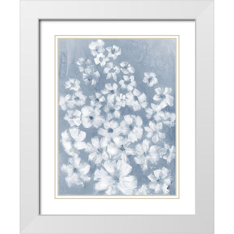 Flowing Dimension 2 White Modern Wood Framed Art Print with Double Matting by Charest, Doris