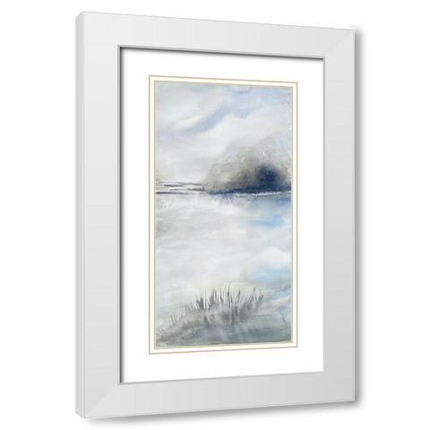 Morning Showers 1 White Modern Wood Framed Art Print with Double Matting by Charest, Doris
