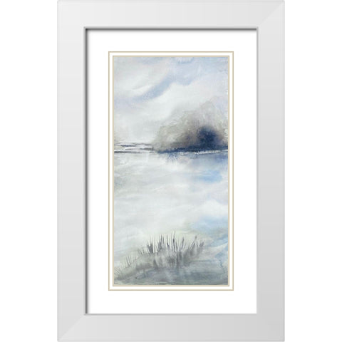 Morning Showers 1 White Modern Wood Framed Art Print with Double Matting by Charest, Doris