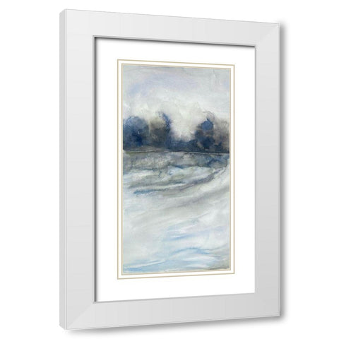Morning Showers 2 White Modern Wood Framed Art Print with Double Matting by Charest, Doris