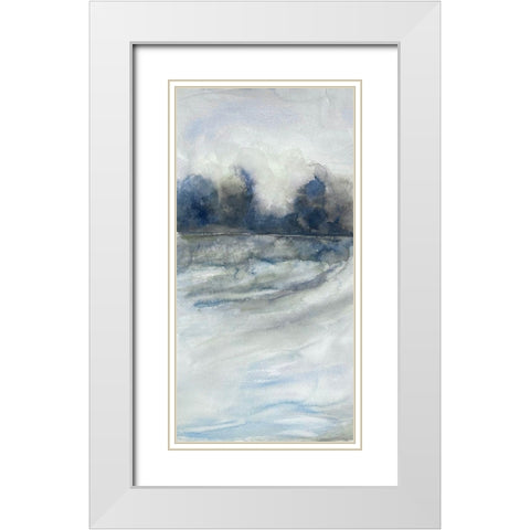 Morning Showers 2 White Modern Wood Framed Art Print with Double Matting by Charest, Doris