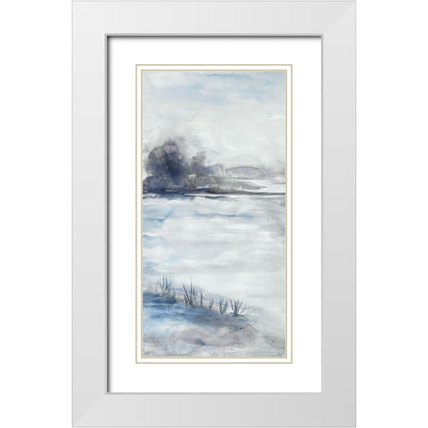Restless Beaches 2 White Modern Wood Framed Art Print with Double Matting by Charest, Doris