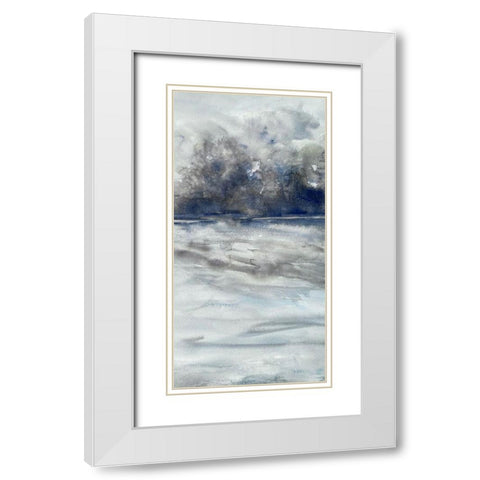 Gloomy Weather 2 White Modern Wood Framed Art Print with Double Matting by Charest, Doris