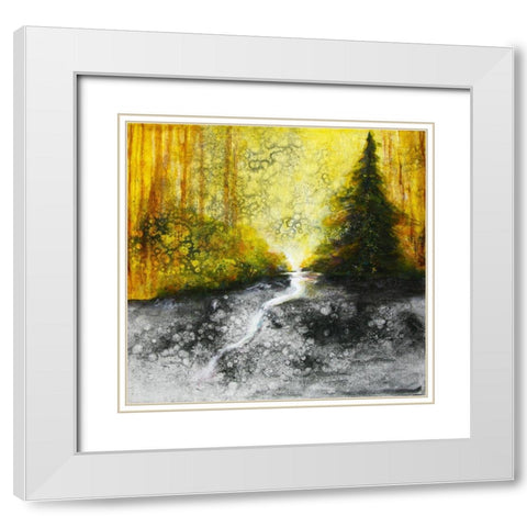 Path To The Edge 2020  White Modern Wood Framed Art Print with Double Matting by Charest, Doris