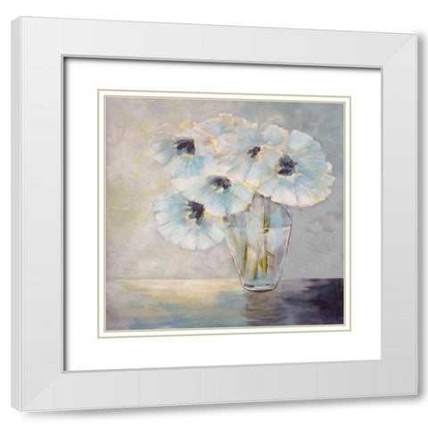 White Sunshine White Modern Wood Framed Art Print with Double Matting by Charest, Doris