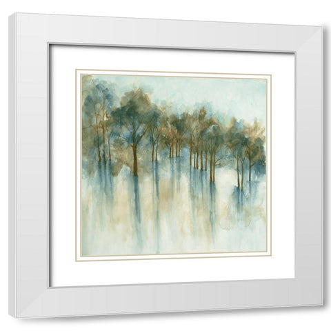 Forest Glen White Modern Wood Framed Art Print with Double Matting by Charest, Doris