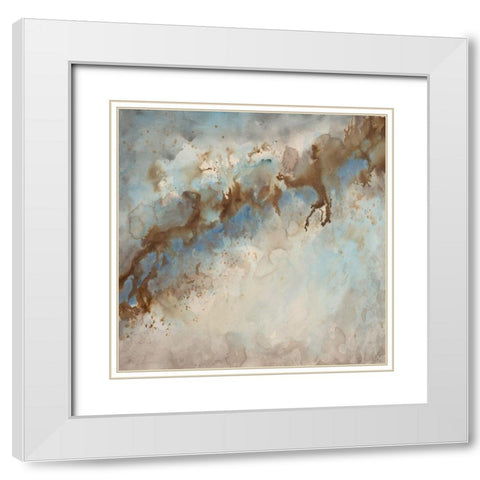 Emanation White Modern Wood Framed Art Print with Double Matting by Charest, Doris