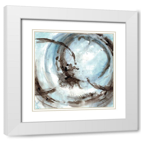 Perigee 1 White Modern Wood Framed Art Print with Double Matting by Charest, Doris