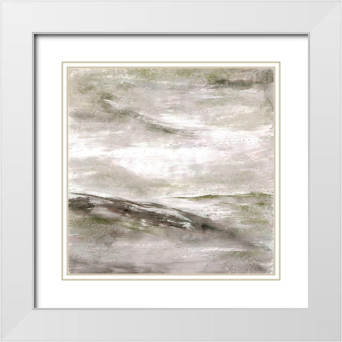 Vacant Apogee 2 White Modern Wood Framed Art Print with Double Matting by Charest, Doris
