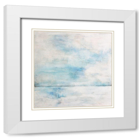 Whiteout 2 White Modern Wood Framed Art Print with Double Matting by Charest, Doris
