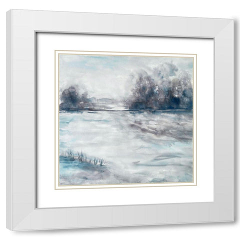 Morning Storms 2 White Modern Wood Framed Art Print with Double Matting by Charest, Doris