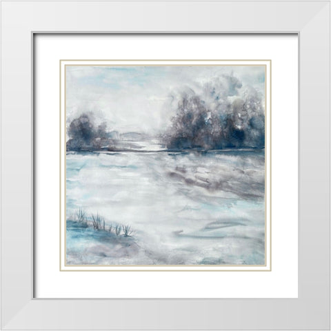 Morning Storms 2 White Modern Wood Framed Art Print with Double Matting by Charest, Doris