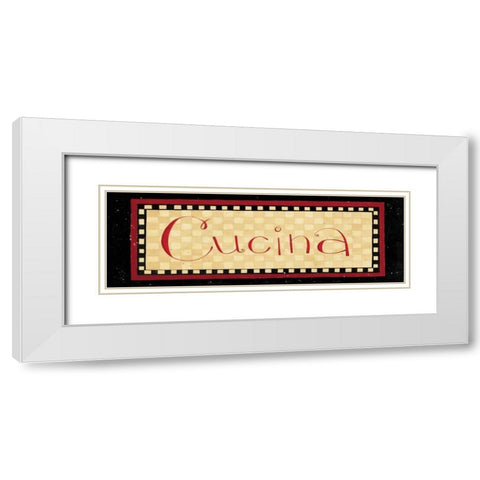 Cucina White Modern Wood Framed Art Print with Double Matting by DiPaolo, Dan