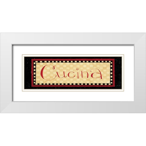 Cucina White Modern Wood Framed Art Print with Double Matting by DiPaolo, Dan