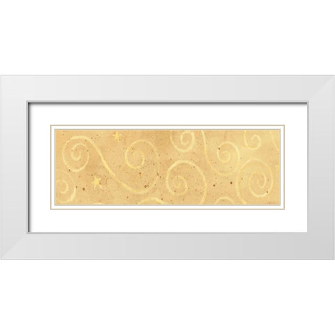 Sream Swirl White Modern Wood Framed Art Print with Double Matting by DiPaolo, Dan