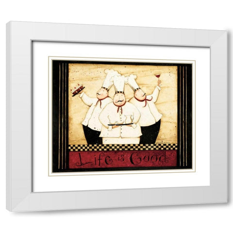 Life White Modern Wood Framed Art Print with Double Matting by DiPaolo, Dan