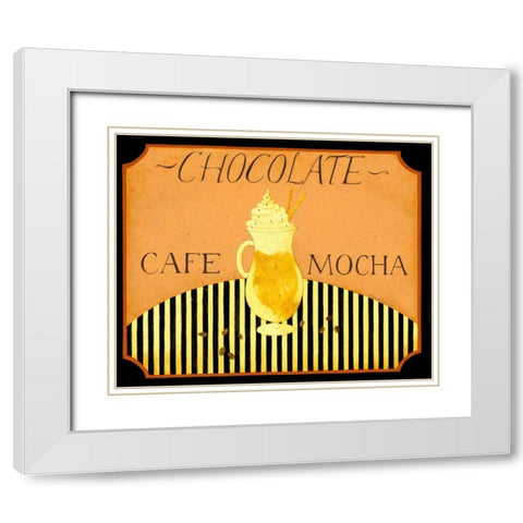 Chocolate White Modern Wood Framed Art Print with Double Matting by DiPaolo, Dan