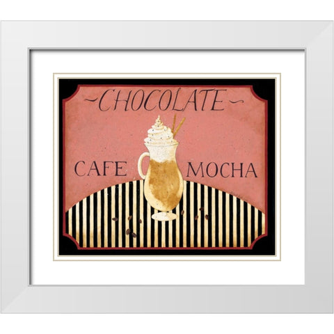 Mocha White Modern Wood Framed Art Print with Double Matting by DiPaolo, Dan