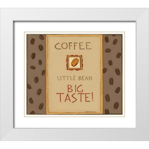 Little Bean White Modern Wood Framed Art Print with Double Matting by DiPaolo, Dan