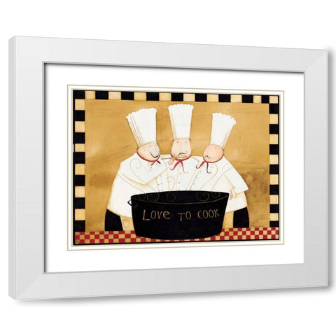 Tasting Chefs White Modern Wood Framed Art Print with Double Matting by DiPaolo, Dan