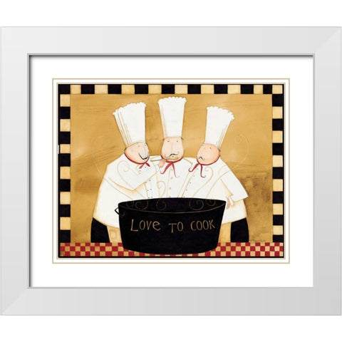 Tasting Chefs White Modern Wood Framed Art Print with Double Matting by DiPaolo, Dan