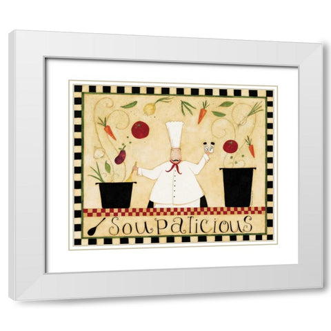 Soupalicious White Modern Wood Framed Art Print with Double Matting by DiPaolo, Dan