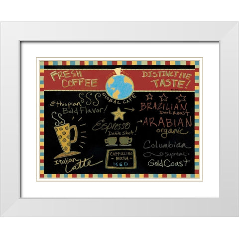 Taste White Modern Wood Framed Art Print with Double Matting by DiPaolo, Dan