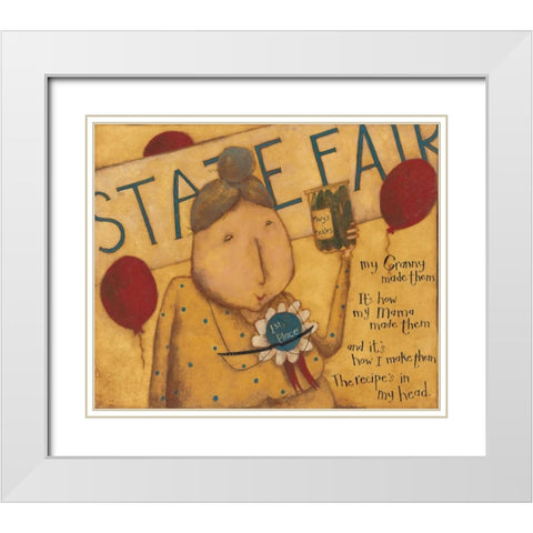 State Fair White Modern Wood Framed Art Print with Double Matting by DiPaolo, Dan