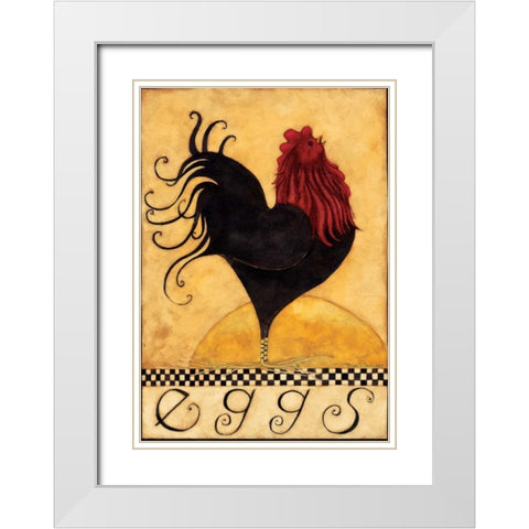 Eggs White Modern Wood Framed Art Print with Double Matting by DiPaolo, Dan
