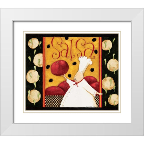 Onions White Modern Wood Framed Art Print with Double Matting by DiPaolo, Dan