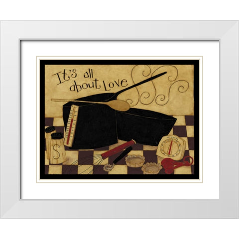 Boil White Modern Wood Framed Art Print with Double Matting by DiPaolo, Dan