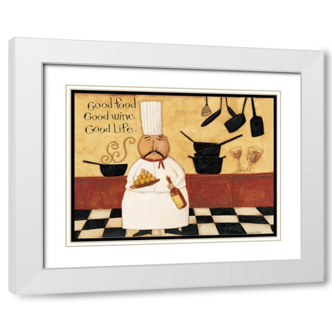 Served Up White Modern Wood Framed Art Print with Double Matting by DiPaolo, Dan